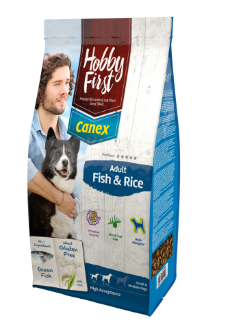 Canex Adult vis/rijst 12 kg