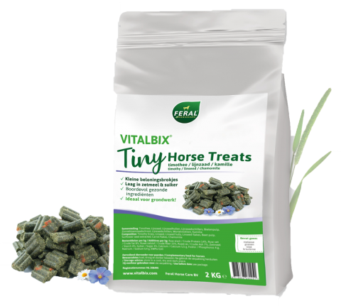 Vitalbix Tiny Horse Treats Lijnzaad & Kamille 2 kg