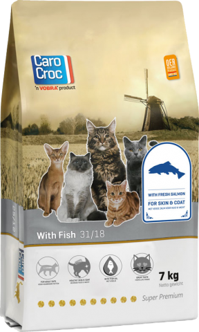 Caro-Cat Vis-rijst 7 kg